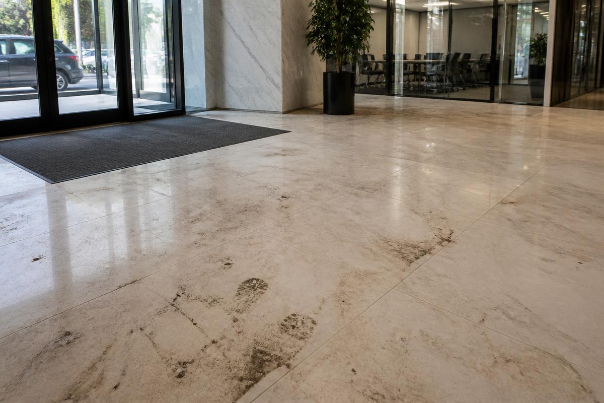 Büroreinigung in Frankfurt – vorher